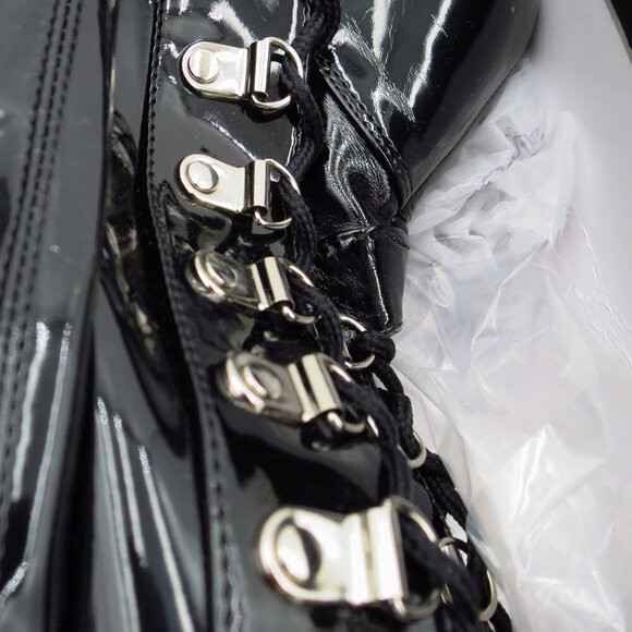 Pleaser Delight 3063 Thigh High Boot Patent Leather 6" Stiletto Platform - Picture 8 of 12